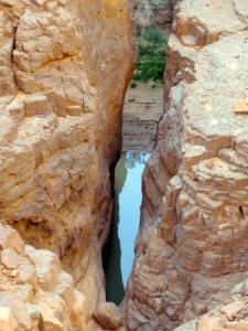 Retenue d'eau dans la gorges du Tassili
