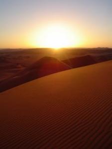 Coucher du Soleil sur le Sahara Algérien