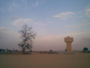 Un Château d'Eau dans la périphérie d'illizi