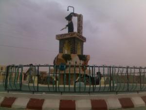 Rond point de carrefour à Bordj Omar Driss