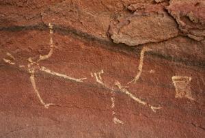 Peinture d'autruches (Oued In Djerane)