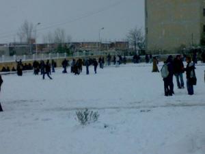 Neige sur la Cité 1008 Logts (Bordj Bou Arreridj)