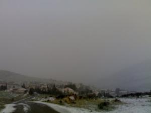 La commune de Medjana sous le Brouillard