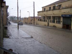 Pluie sur la ville de Bordj Bou Arreridj