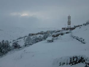 Le village de Ouled Chalabi sous la neige