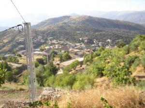 Vue de Coté est de Azrou sur la colline de Hamdane