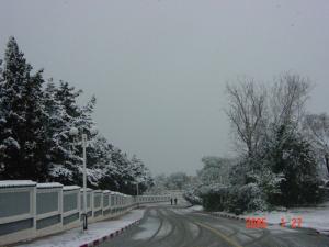 La Ville de Boumerdes sous la neige