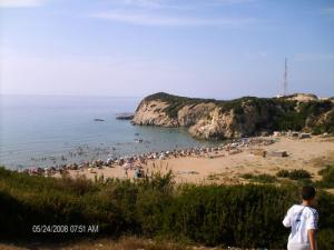 Vue sur la Plage  Figuier  sur la côte de Boumerdes