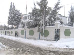 Centre ville de Ras El Oued sous la neige
