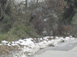 Neige sur la route d'Ighil