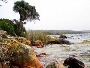 Les Torrents d'eau se déversant au Lac Mellah