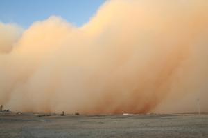 Gigantesque Tempête de Sable dans la périphérie de Tindouf