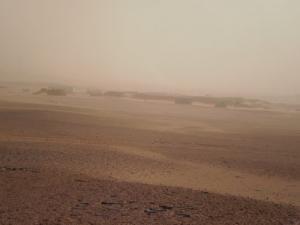 Siroco dans la région de  Rabuni