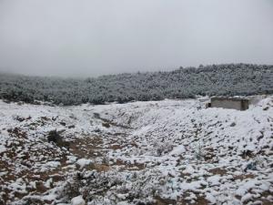 LA neige sur la périphérie de Khenchela