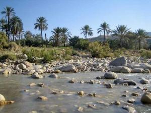 Passage d'une rivière à El Ouldja