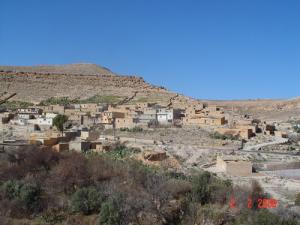 Vue sur le village de Taberdga