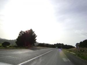 Autoroute menant à la commune de  Taoura