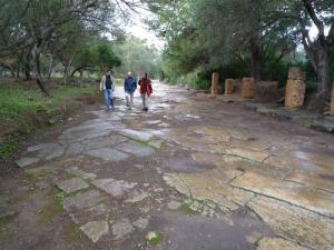 Grande allée pavée à Tipasa (Période Romaine)
