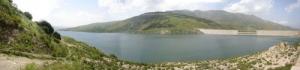 Vue panoramique sur le barrage de Beni-Haroun