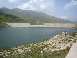 Vue sur le barrage de Beni-Haroune (Wilaya de Mila)