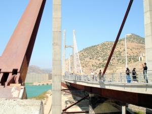 Pont suspendu - Barrage Béni Haroun - Mila