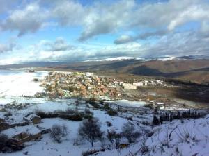 La Ville de Aine Tine sous la Neige