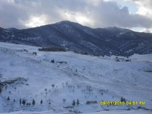 Le Mont Meddad sous la neige