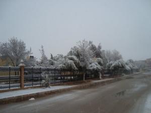 Siège de la Radio de Naama sous la neige