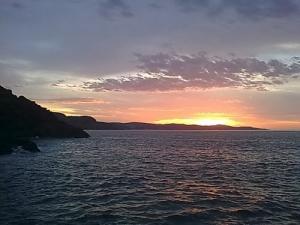 coucher de soleil plage de Boujemaa