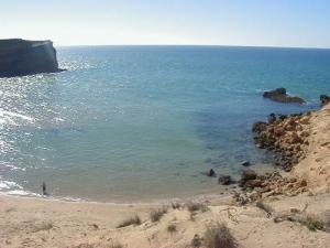 Vue sur la Plage Nedjma avant le Coucher du Soleil
