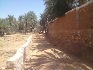Ecoulement d'Eau nommé Saguiet à Beni Izguen (Wilaya de Ghardaia)