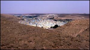 Vue sur la vile de Ghardaia en 1985