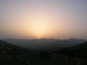 Lever du jour sur Hamam Beni Issad