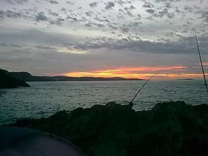 هواة الصيد البحري بشاطئ  أولاد بوجمعة