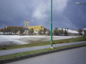 الجامعة المركزية لمدينة  ميلة  تحت الثلوج