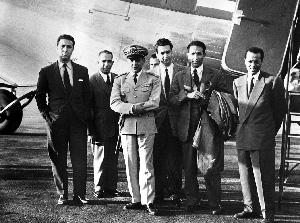 22 octobre 1956 à l'aéroport de Rabat